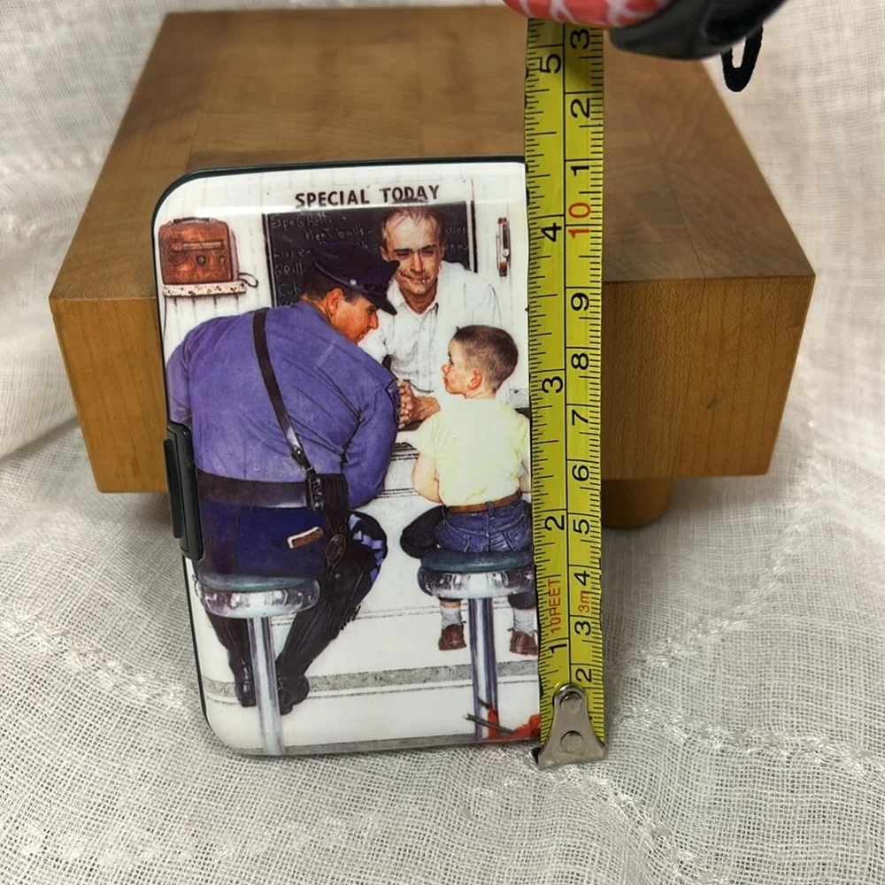 NWOT Normal Rockwell Special Today Policeman Officer card wallet